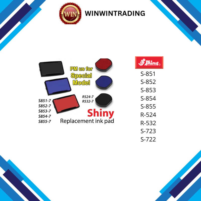 Shiny Replacement Ink Pad (For Model S851 - S855 / S723 - S722 / R532 ...