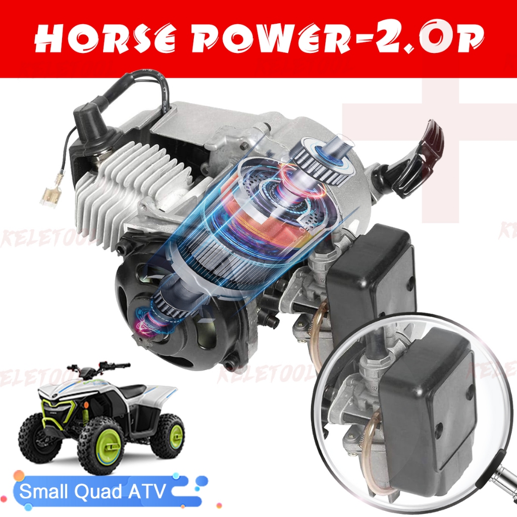 49CC 50CC 2 STROKE ENGINE MOTOR PULL START POCKET MINI DIRT BIKE ATV