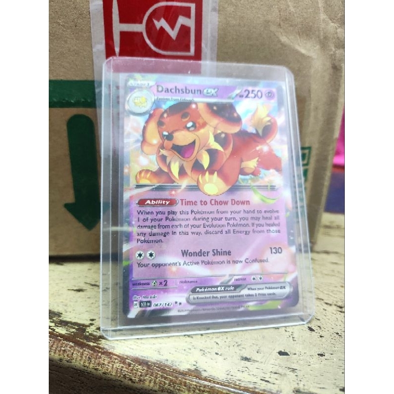 pokemon card dachsbun ex Pokemon Dachsbun ex 169/142 main image 1