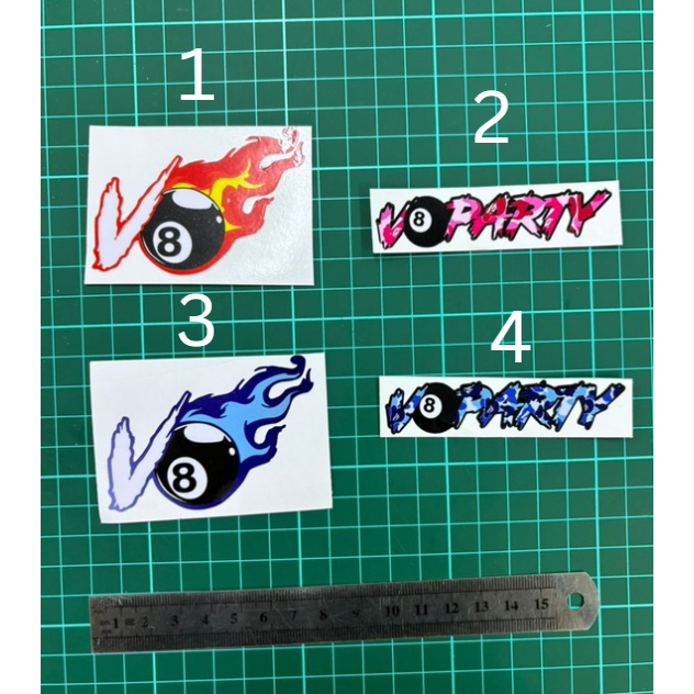 Printing Sticker VLAPAN V8 BALL (Tidak Pantul Bercahaya / No Glowing ...