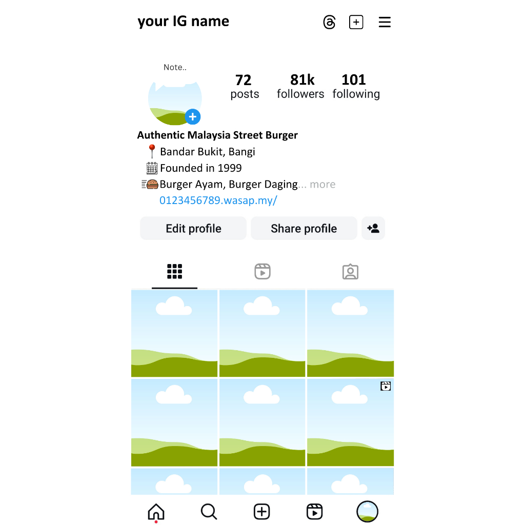 Canva Template : Canva Instagram Mockup | Shopee Malaysia