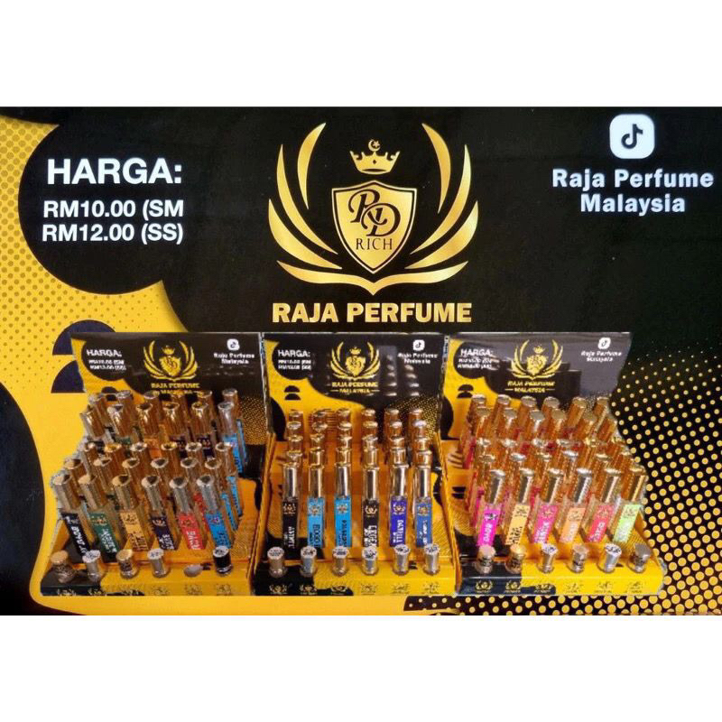 RAJA PERFUME MALAYSIA 1 box 30 pcs boleh campur dan 6 botol kecik ...
