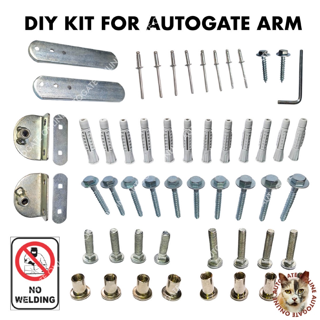 UPGRADE TO DIY KIT FOR AUTOGATE ARM ( NO NEED WELDING ) | Shopee Malaysia