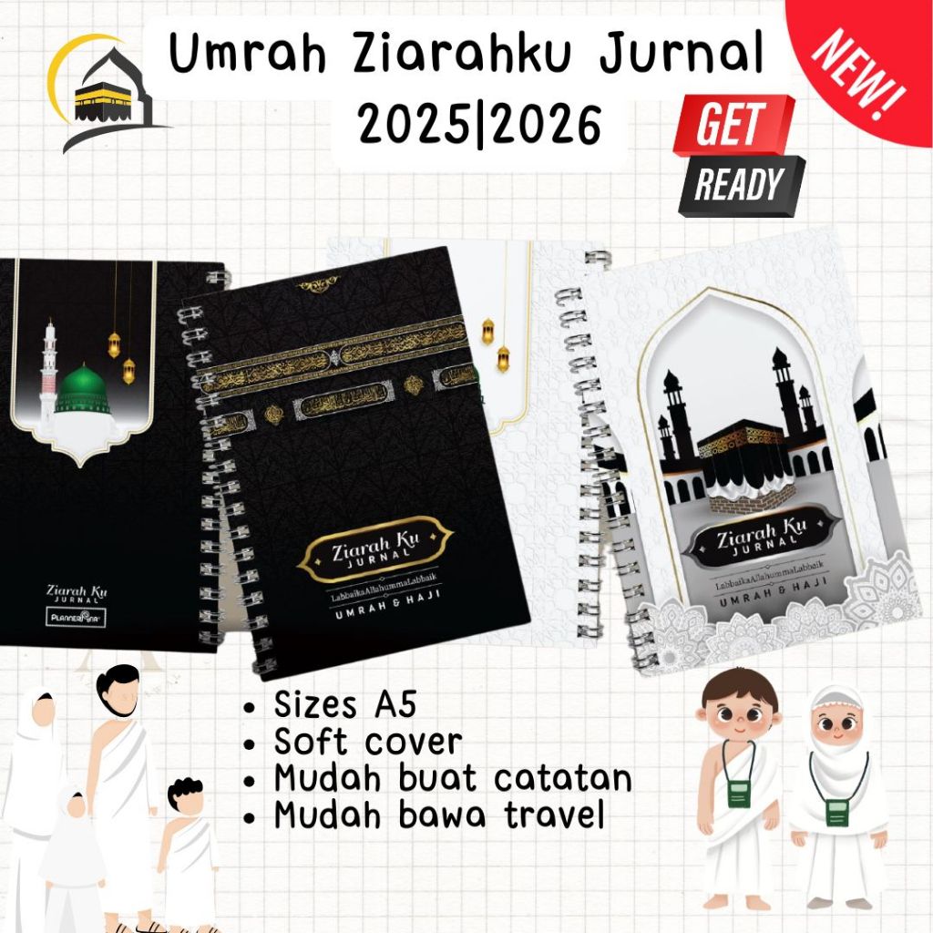 Planner Umrah, Ziarah Mekah Madinah Umrah Journal, Panduan Mengerjakan ...