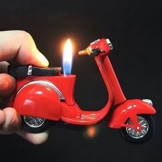 Table lighter motorcycle bike Vespa style Normal Flame Lighter | Shopee ...