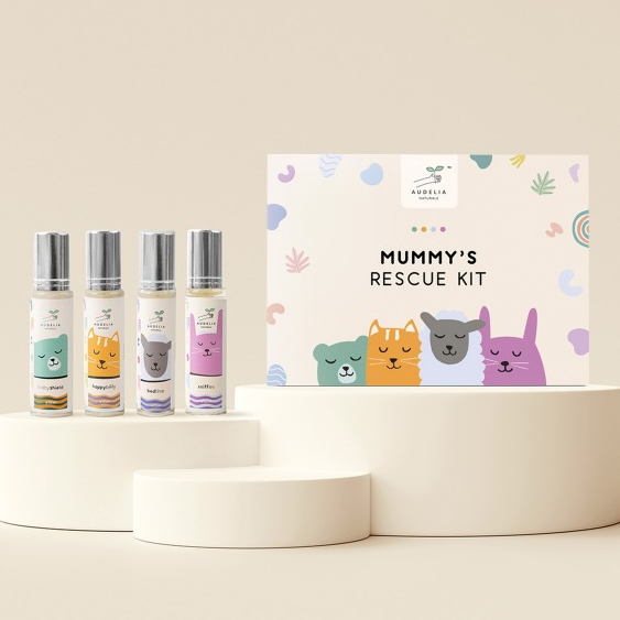 AUDELIA NATURALS Bed Time Baby Shield Happy Belly Sniffles Rescue Kit ...