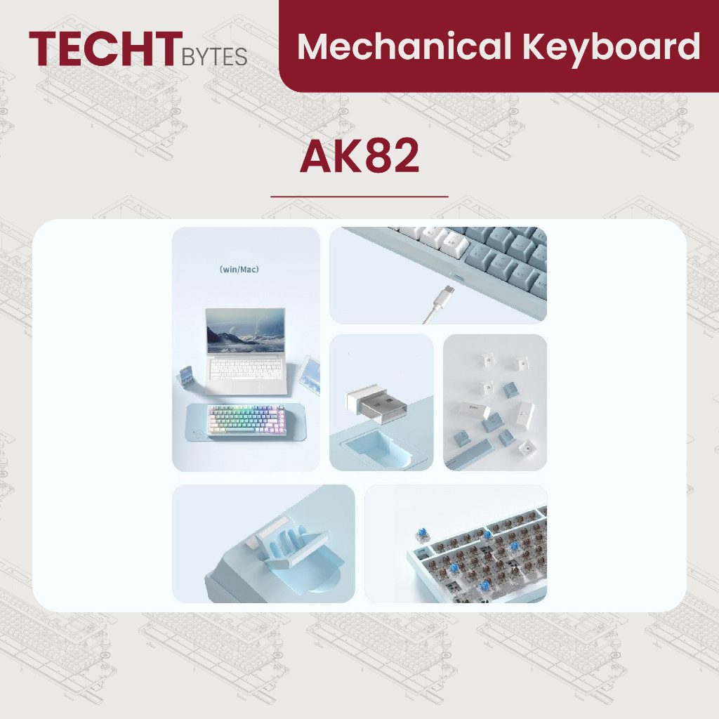 AK82 Hot-Swappable Mechanical Keyboard | Shopee Malaysia