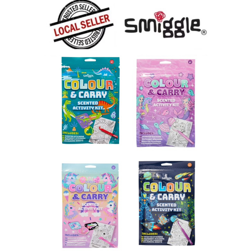 Mini Colour & Carry Scented Activity Kit 🔥 Smiggle 🔥 | Shopee Malaysia