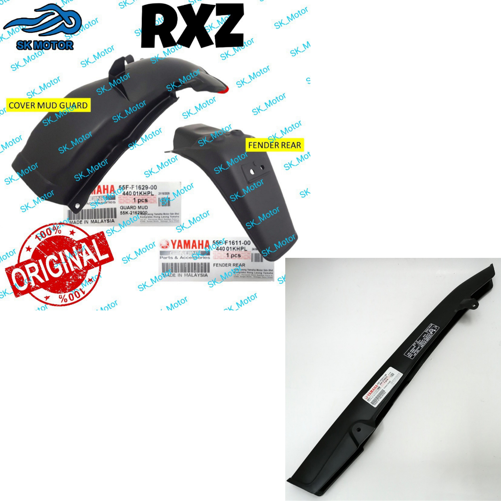 Yamaha RXZ Original Rear Fender Cover Mudguard Magat Tayar Belakang ...