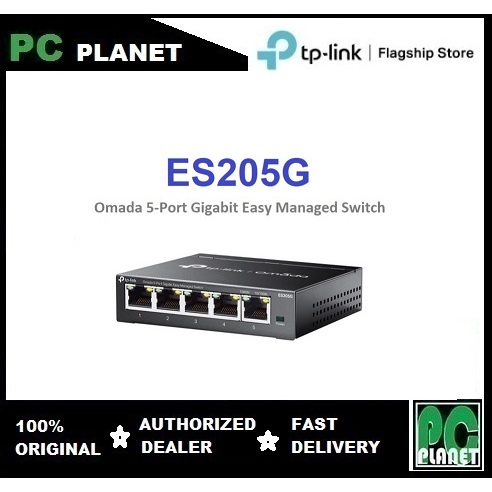 TP-LINK ES205G Omada 5-Port Gigabit Easy Managed Switch | Shopee Malaysia