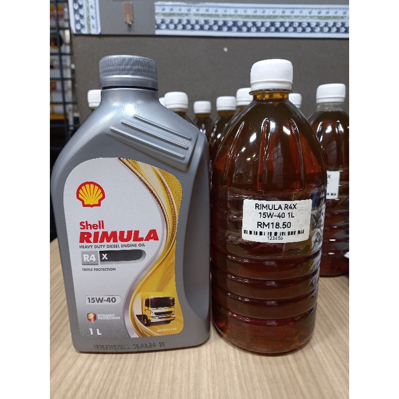(ORI MALAYSIA) SHELL RIMULA R4X 15W-40 1L (REPACK) | Shopee Malaysia