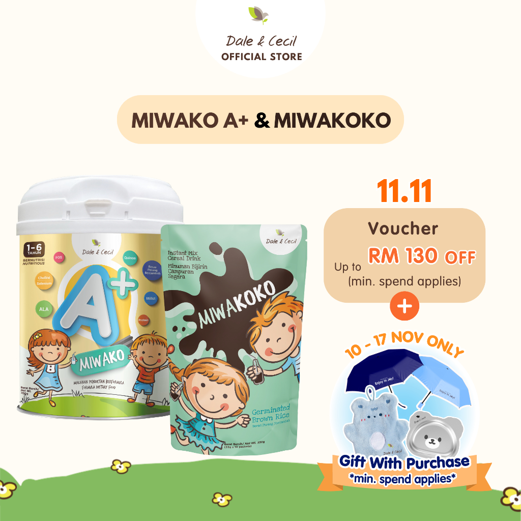 [11.11] MIWAKO A+ Plantbased Formula Milk (700g x 1) + MIWAKOKO