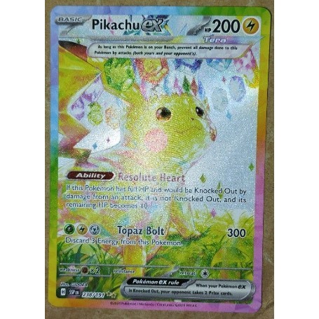 POKEMON PIKACHU EX 238/191 - SURGING SPARKS - SPECIAL ILLUSTRATION RARE  HOLO | Shopee Malaysia