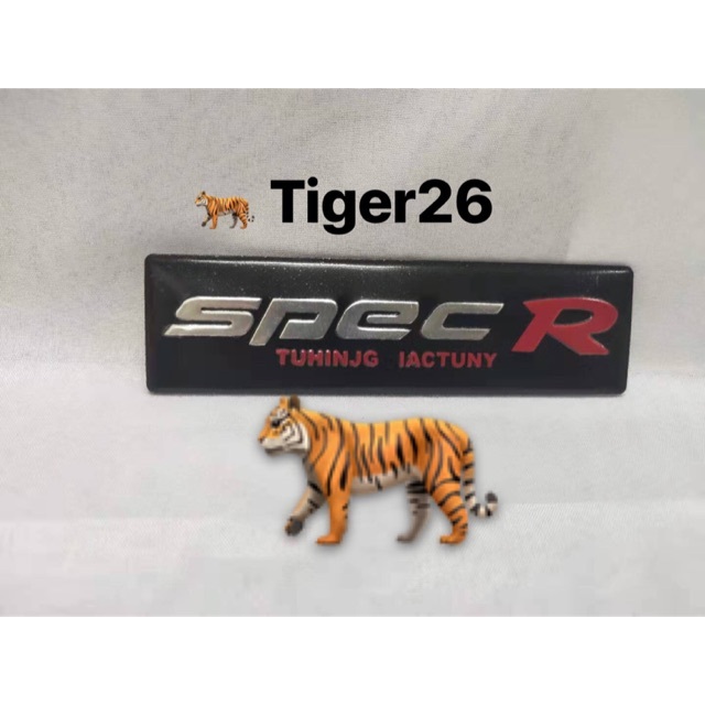 SPEC R TUHINJG IACTUNY ALUMINIUM CAR LOGO EMBLEM STICKER DECAL | Shopee ...