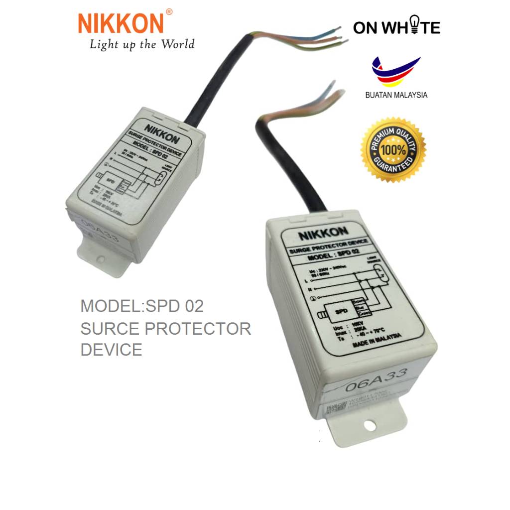NIKKON SURGE PROTECTOR DEVICE MODEL:SPD 02 | Shopee Malaysia