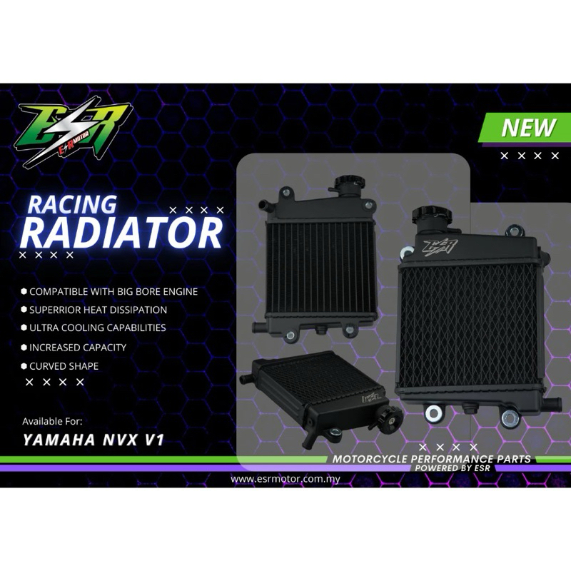ESR MOTOR RADIATOR FOR Y15 LC 135 Y16 RS 150 DAN NVX | Shopee Malaysia