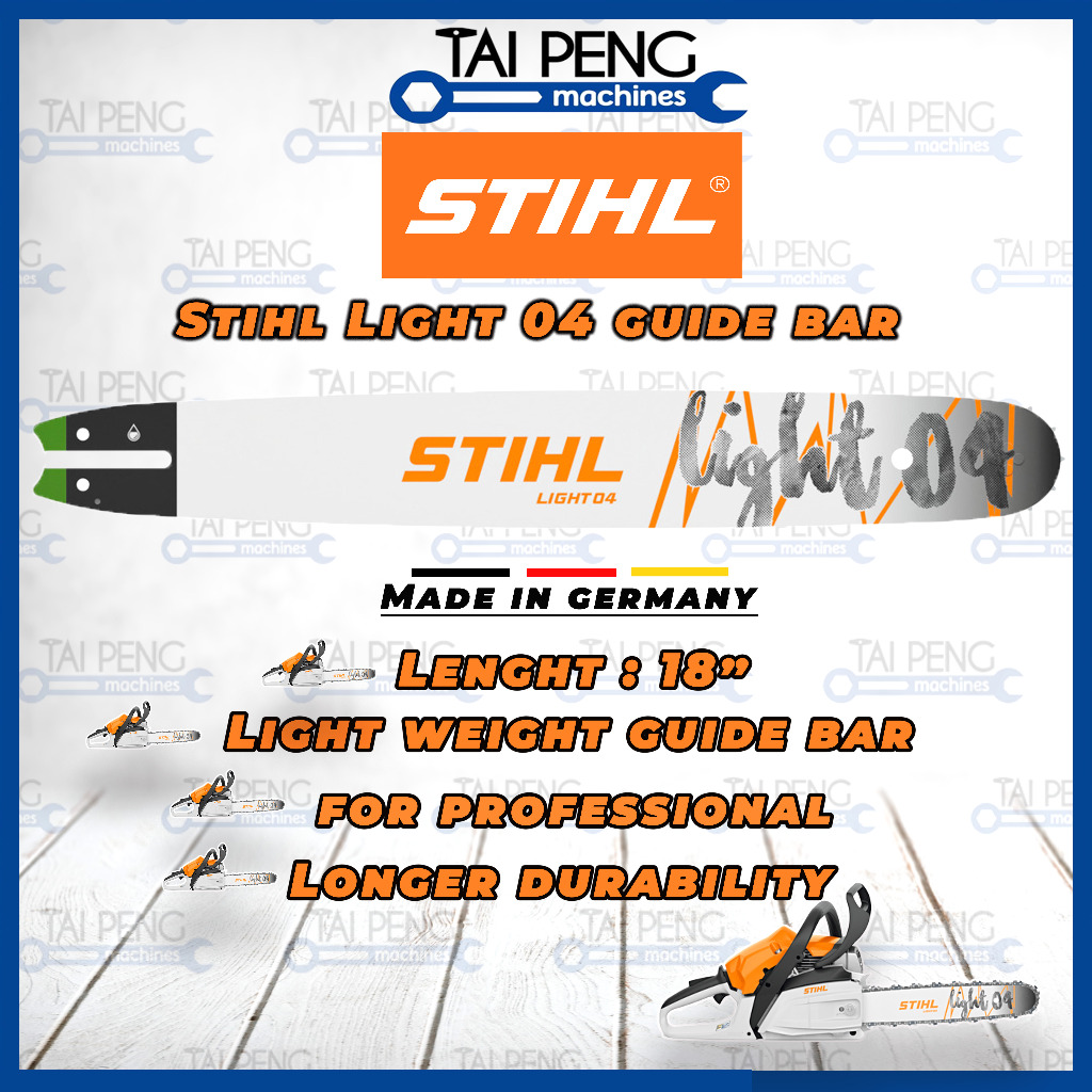 Original 18” 16” Stihl Guide bar for ms170 Ms180 ms182 Papan chainsaw ...