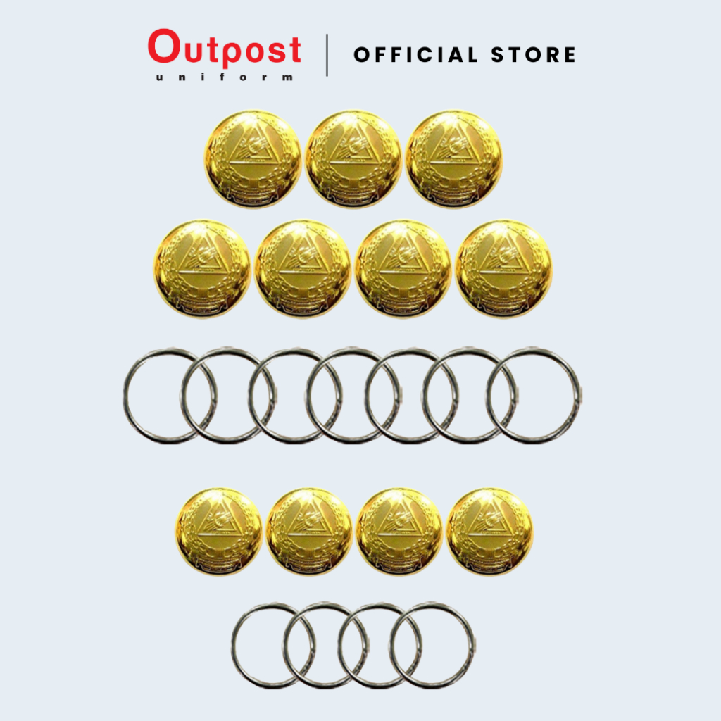 Outpost Set Butang Baju Bush Jacket Lelaki / Wanita Angkatan Pertahanan ...