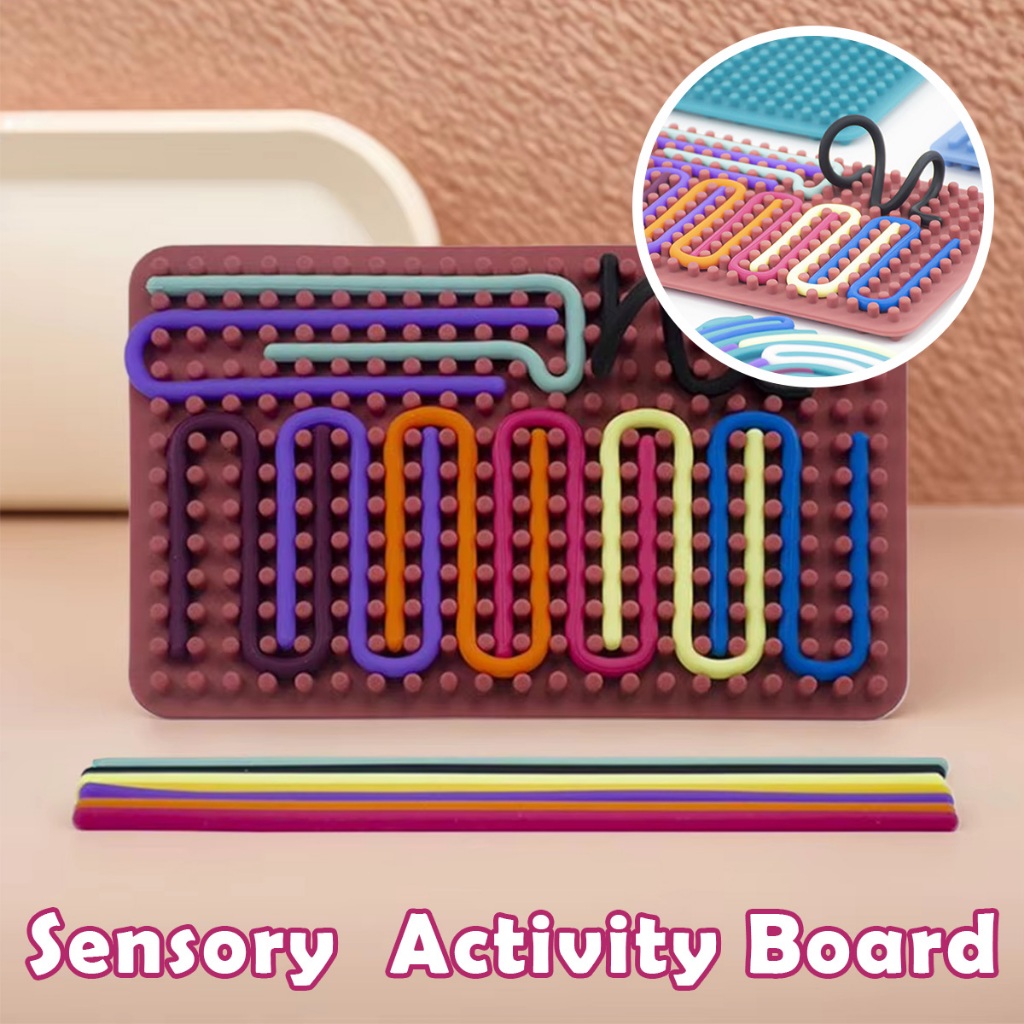 Sensory Activity Board Toddlers Calm Down Motor Skills Learning Kids ...