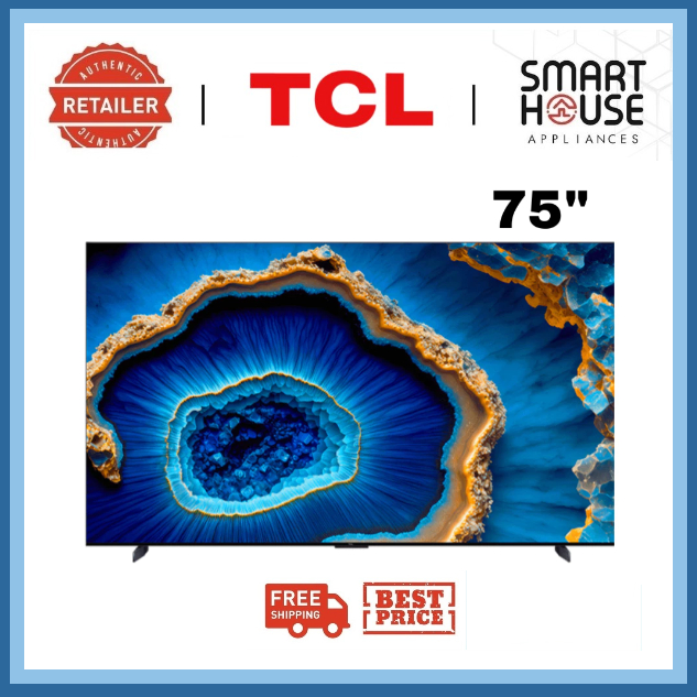 FREE SHIPPING !! TCL C755 75 inch QD Mini LED Google TV 75C755 | Shopee ...