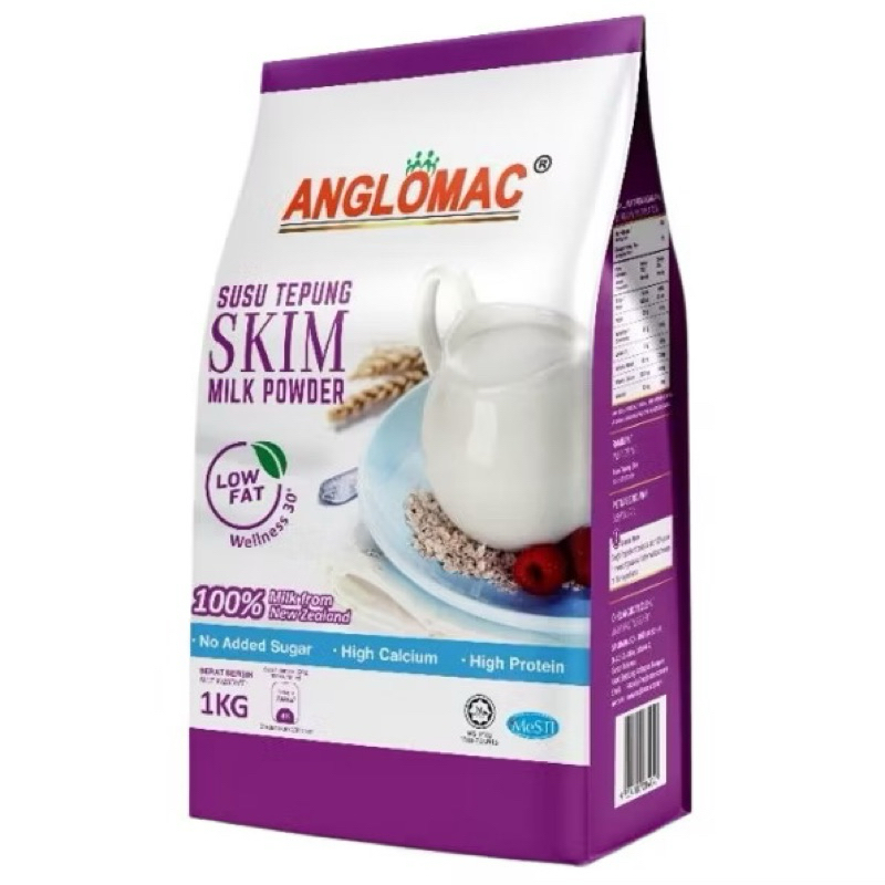 ANGLOMAC SKIM POWDER 1KG | Shopee Malaysia