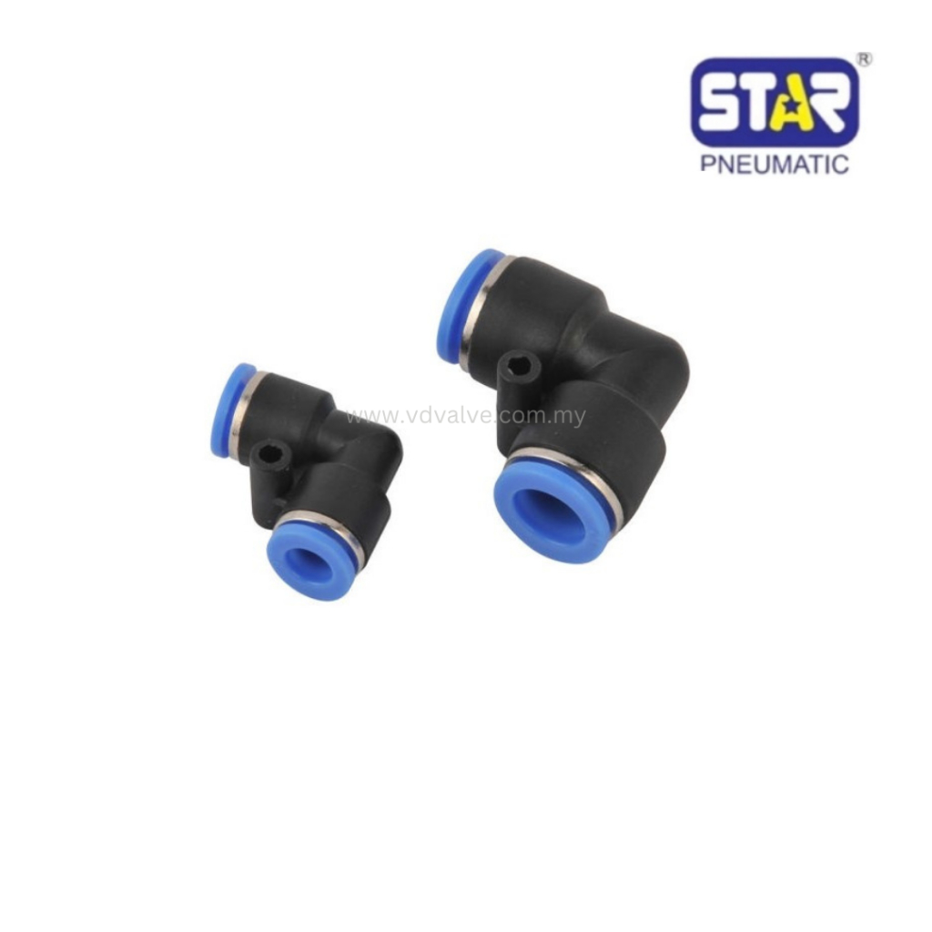 STAR Pneumatic One Touch Fittings (Push In) Union Elbow | Shopee Malaysia