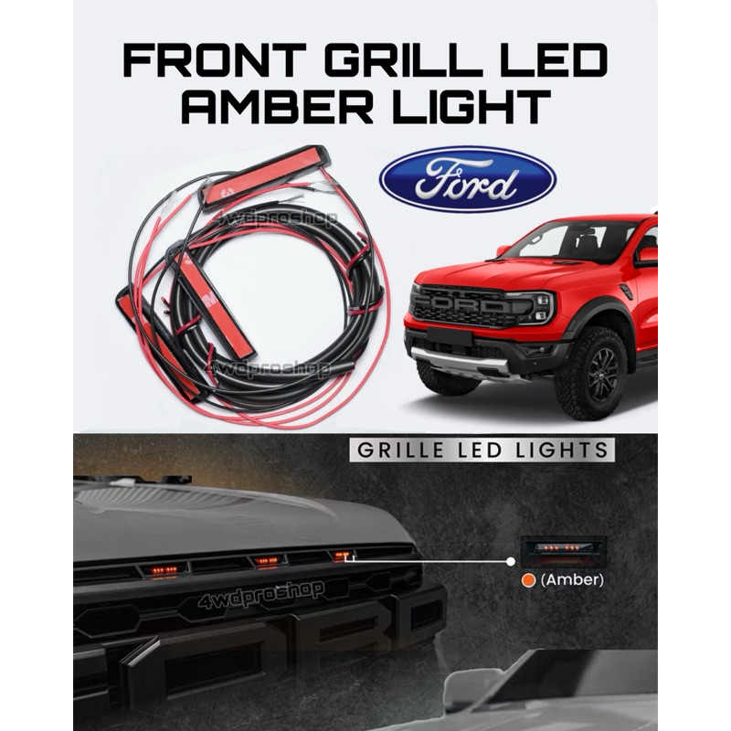 Ford Ranger Raptor T9 Front Grille LED Amber light High Quality Ford ...