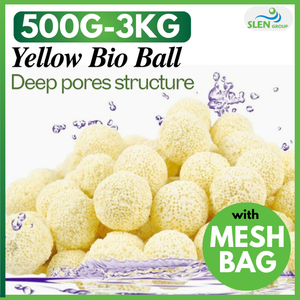 SLEN 1KG 3KG Bio Ball Porous Bacteria Ball Aquarium Filter Media ...