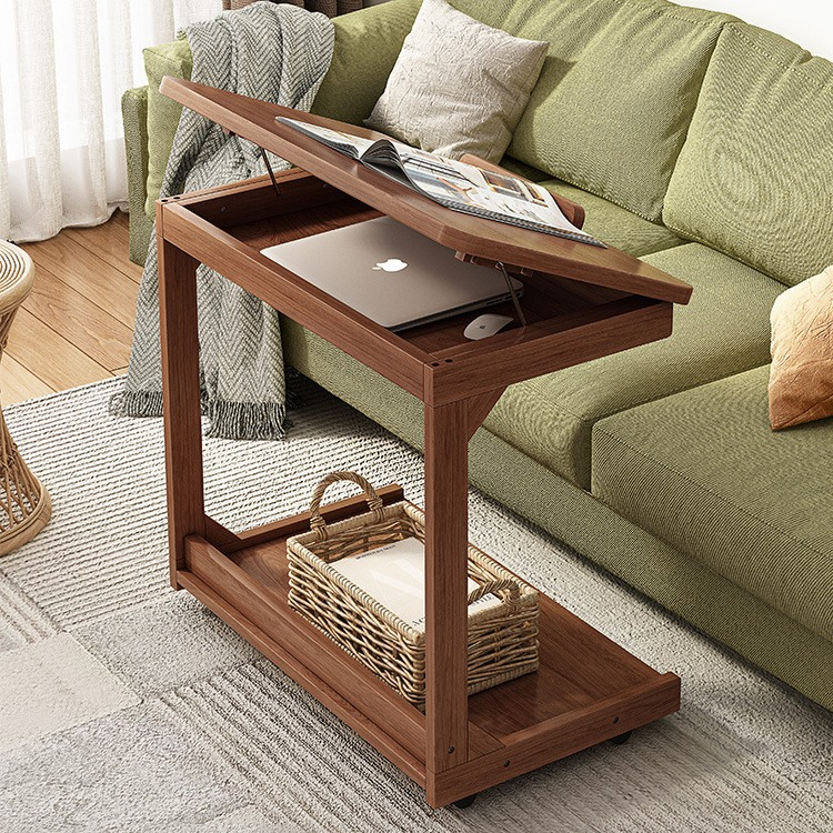 Sofa Side Table Wholesale Portable Small Table with Wheels Mini Coffee ...
