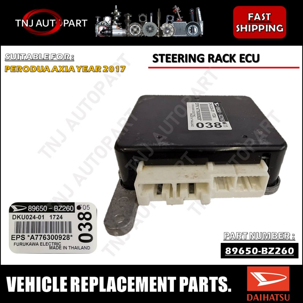 POWER STEERING RACK ECU / PERODUA AXIA YEAR'2017 ( 89650-BZ260 ...