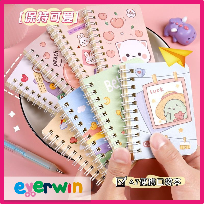 【EWW】Mini Cute Portable Notebook 80 sheets Easy Carry Cute Notebook ...