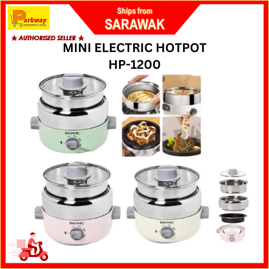 ISONIC Electric Cooker Multifunction Electric Cooker Steamboat Rice ...