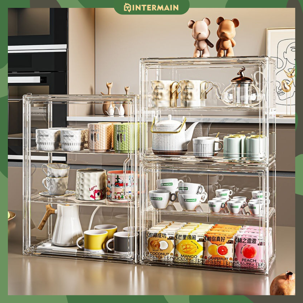 Dustproof Cup Storage Rack Desktop Baby Bottle Holder Cup Display Rack ...