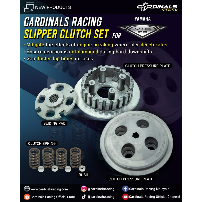 Cardinals Racing Y16zr V1/V2 Slipper Clutch Set | Shopee Malaysia