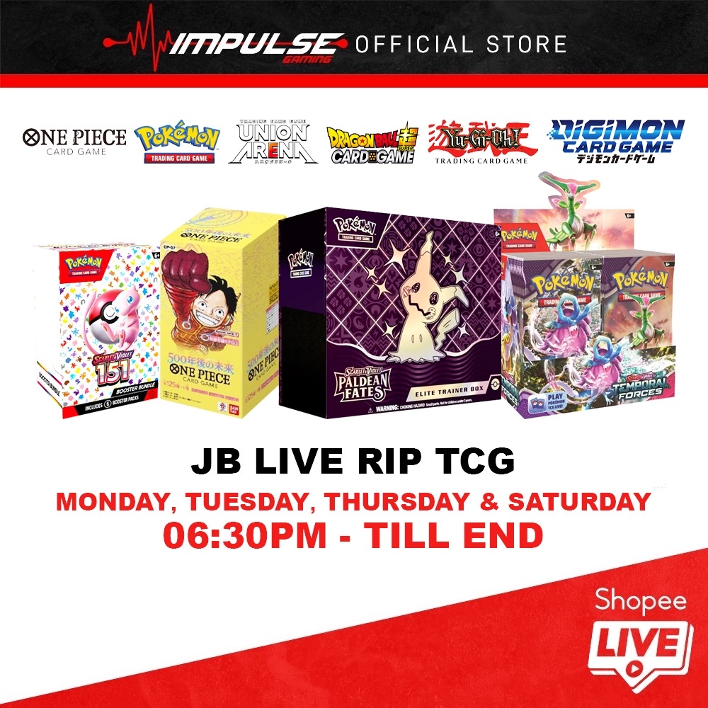 [JB LIVE RIP] Pokemon/One Piece LIMITED CASE SEAL/ RIP | Shopee Malaysia