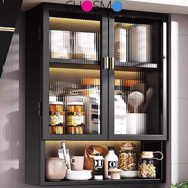Wall-Mounted Kitchen Spice Rack Utensils Rack Condiments Rack ...
