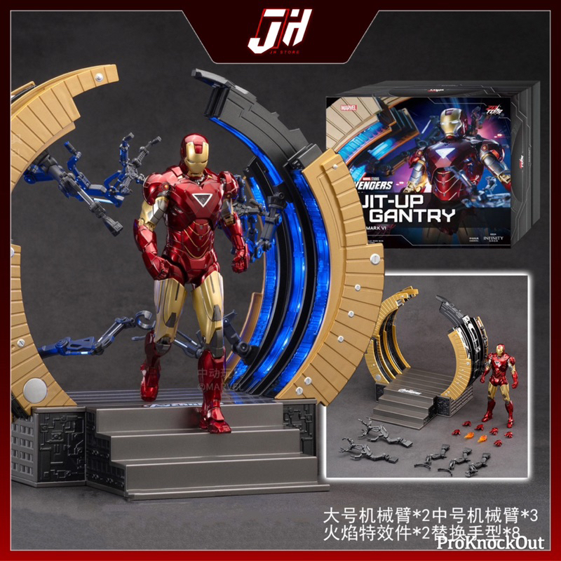 NEUF ZD-MK6: ZD Toys Marvel Iron Man Mark 6 Mark VI 7 Pouces Figurine Articulée EUR 28,12 - Foto 11
