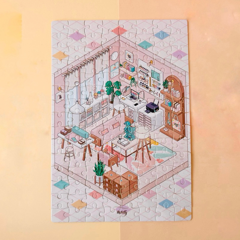 Isometric Craft Room A4 Puzzle 120pcs Shopee Malaysia