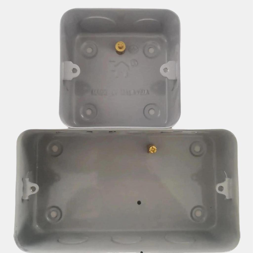 SECOND HAND 13A 1GANG / 2GANG METAL CLAB SOCKET (BOX ONLY) | Shopee ...