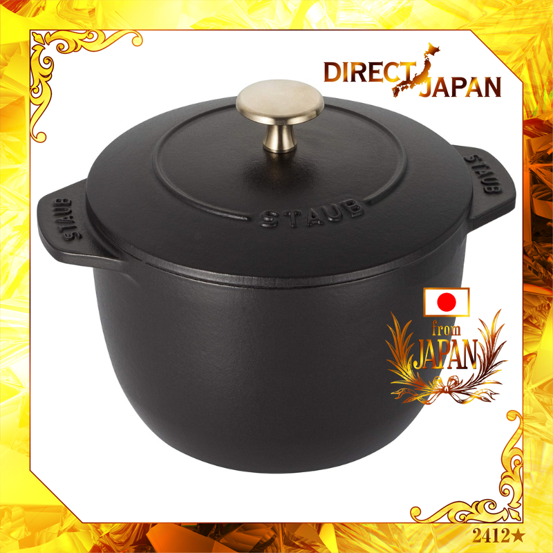 [Staub] “La cocotte de GOHAN” (40509-653) black S 12cm enameled pot ...