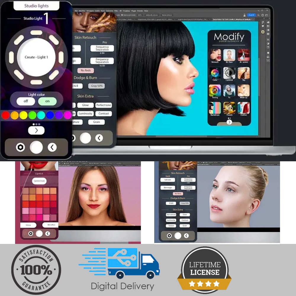 Ai Modify Retouch Panel plugin for ps (win&mac) | Shopee Malaysia
