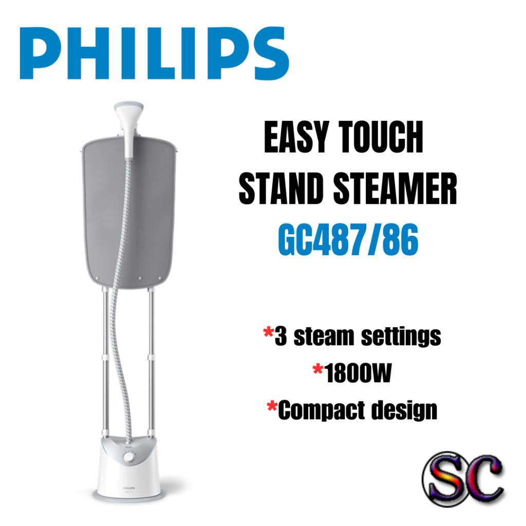 PHILIPS EASY TOUCH STAND STEAMER GC487 | Shopee Malaysia