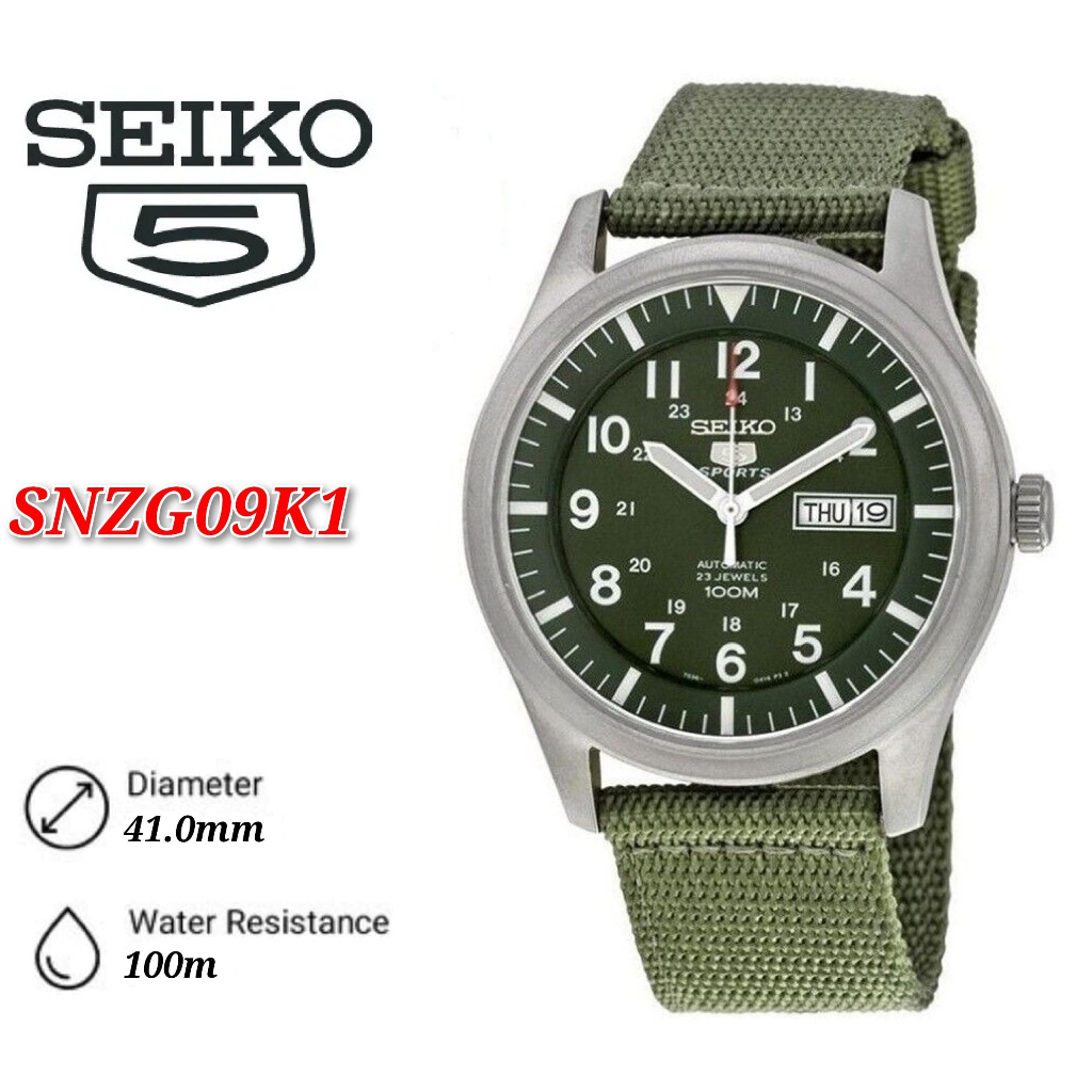 SEIKO kohlkopf SNZG09K1 MEN S WATCH
