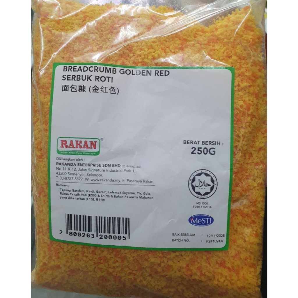 Serbuk Roti Breadcrumb Golden Red 250g | Shopee Malaysia