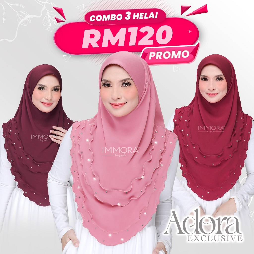 immora hijab chiffon exclusive