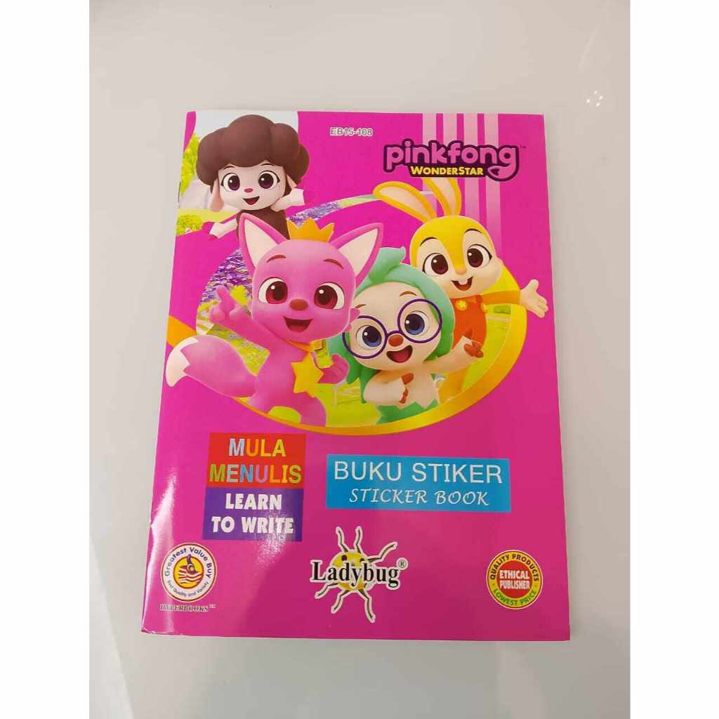 Puffy.co Ladybug PinkFong Hoogi 3 in 1 Kid Writing Learning Draw Lines ...