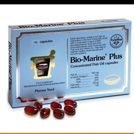 Pharma Nord Bio-Marine Plus Concentrated 500mg Omega Fish Oils 120's ...