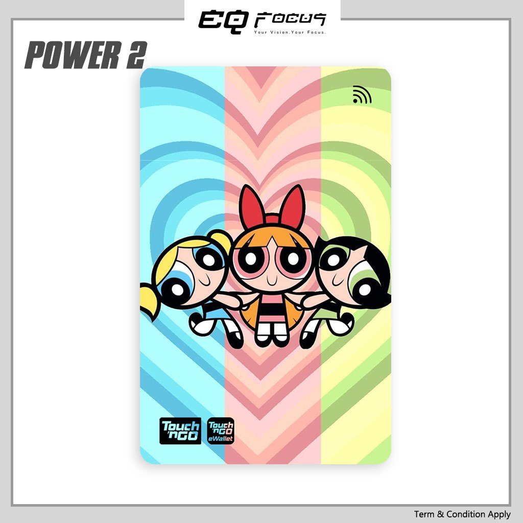 Power Puff Girl High Quality - Tng / Touch n Go Card Sticker - ATM Card ...