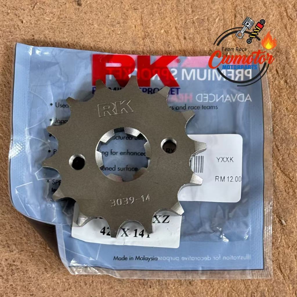 (100% ORIGINAL RK) LC135 Y15ZR SRL110 RXZ Y125 SPOCKET RK 428 FRONT ...