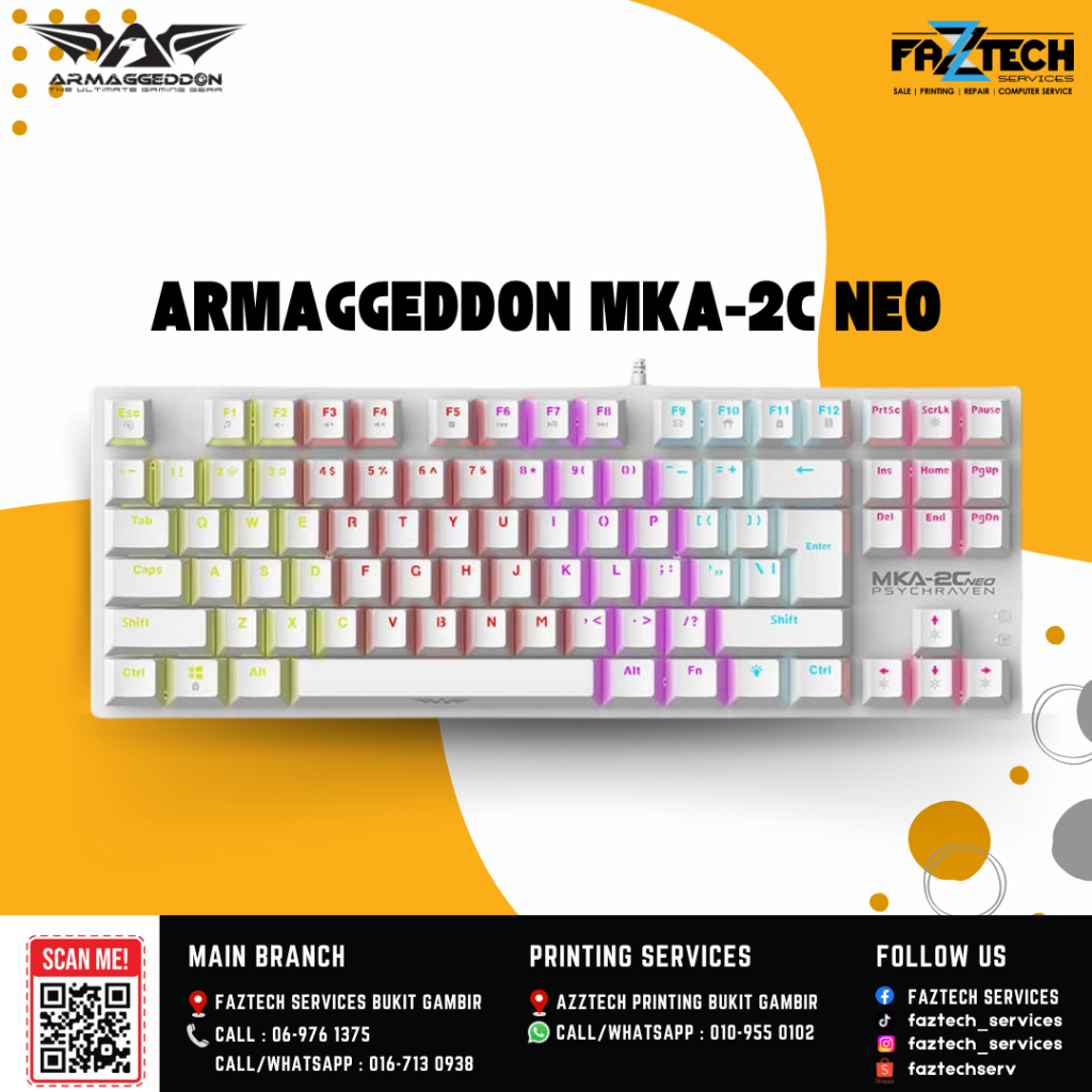ARMAGGEDDON MKA-2C NEO Linear Gaming Keyboard | Shopee Malaysia